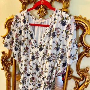 [SOLD] Ann Taylor LOFT Floral Midi Dress Large